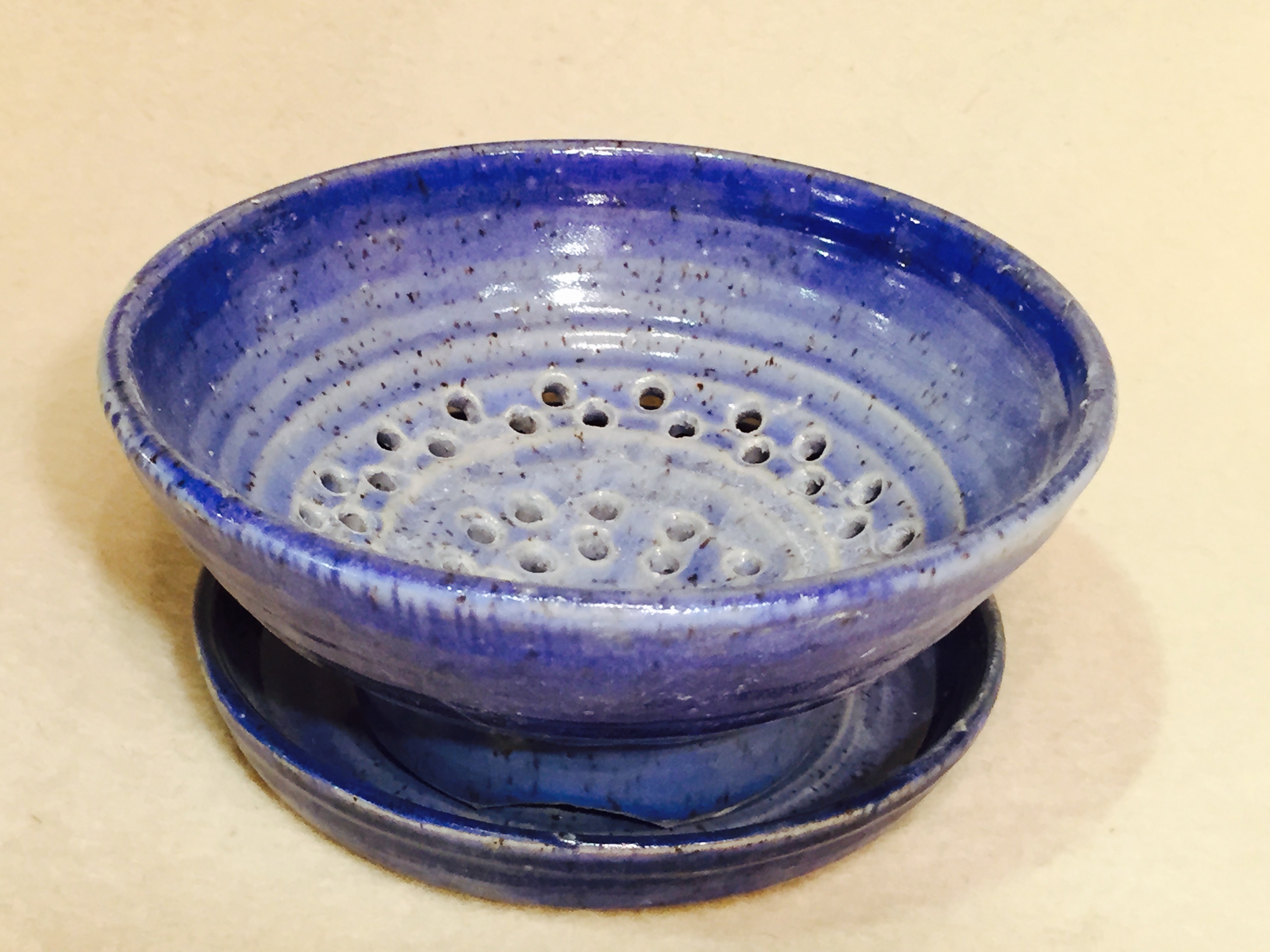 Berry Bowl, Medium, 2 tone blue