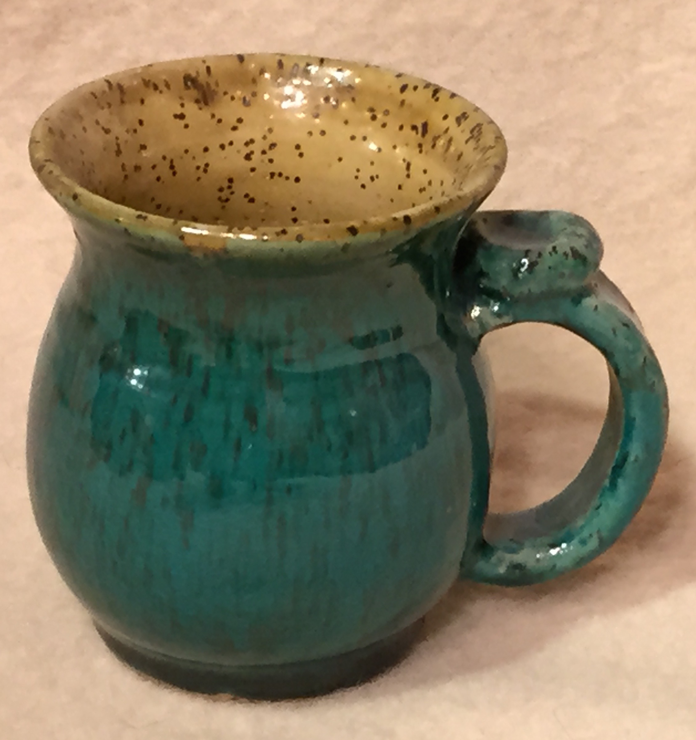 Mug, Belly Green & Brown