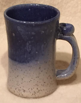 Mug, Tall, Blue & White