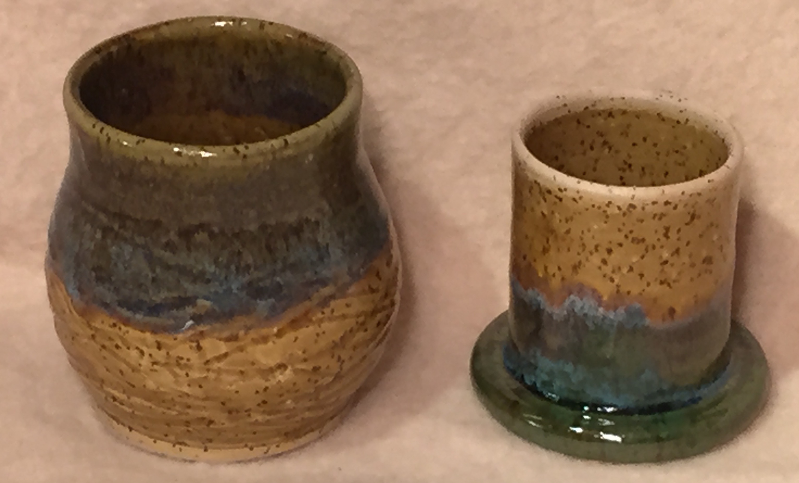 French Butter, Brown with Green Drip,