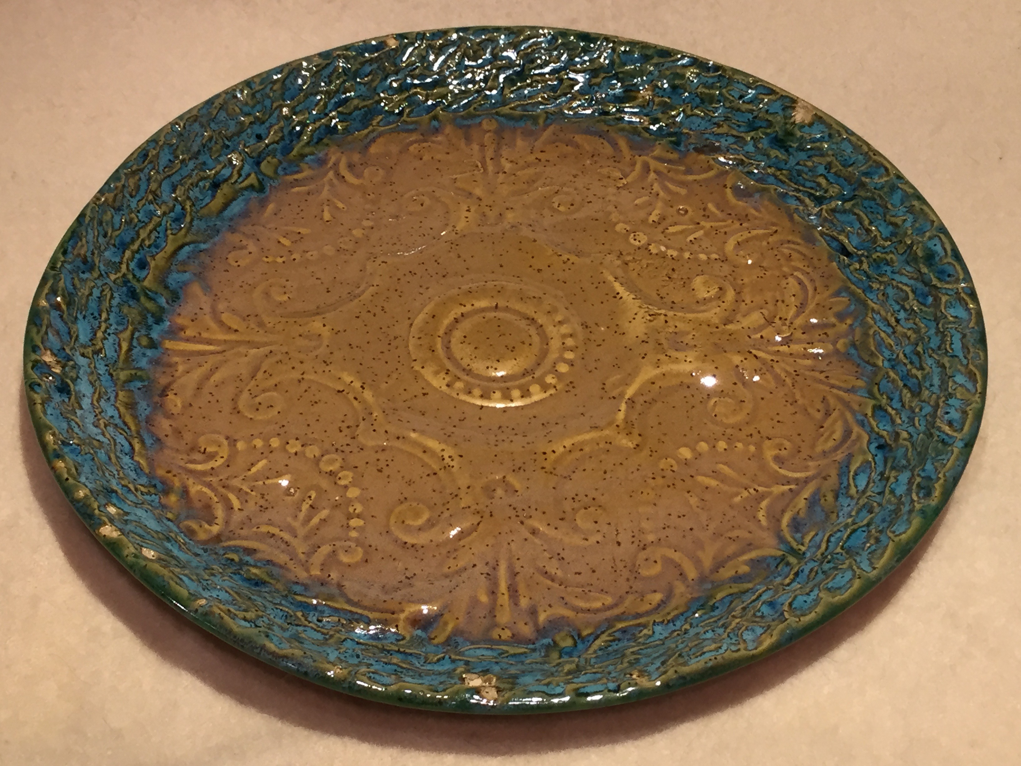 TC Platter Brown & Green